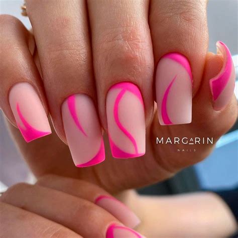 Acrylic Nails Designs Hot Pink