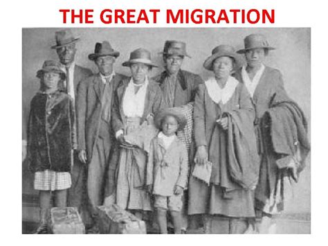 The Great Migration Great Migration 1910