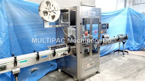 Shrink Sleeve Label Applicator Machine For Filled Bottles Jar