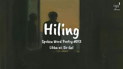 Hiling Spoken Word Poetry I Gel Stories YouTube