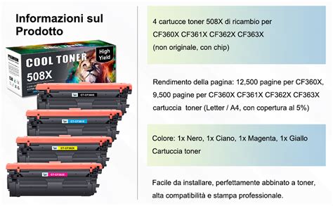 Cool Toner Cartuccia Toner Compatibile In Sostituzione Di Hp X A