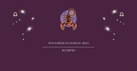 November 9 Zodiac Sign | What Zodiac Sign is November 9th