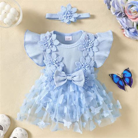Baby Girl Clothes Summer Bodysuit Rompers Dresses Cute Baby Girl Outfit