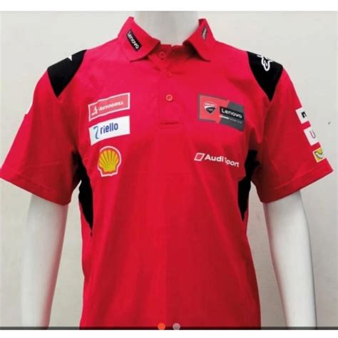 Jual Poloshirt Kaos Kerah MotoGP Ducati Racing Team Shopee Indonesia