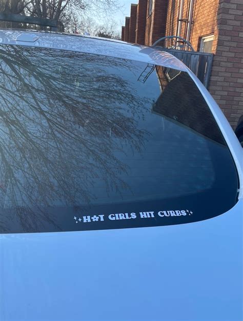 Hot Girls Hit Curbs Vinyl Car Decal Etsy Canada