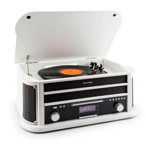 Auna Oakland Dab Plus Retro Stereo Sistem Dab Fm Funkcija Bt Vinil