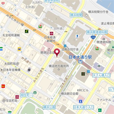 裁判所 横浜地方裁判所 事務局 出納課 保管金係 の地図、住所、電話番号 Mapfan