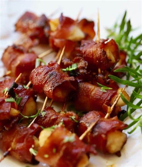 Easy Marinated Bacon Wrapped Scallops Recipe Bacon Wrapped Scallops Bacon Wrapped Bacon