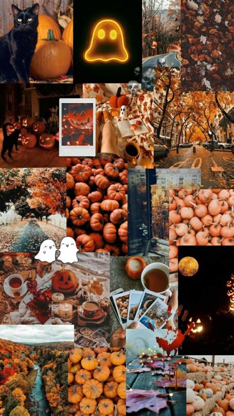 40 Best Fall Collage Ideas Autumn Halloween Collage Idea Wallpapers