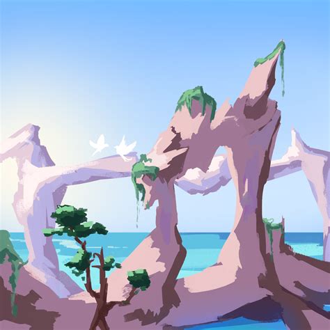 artstation square painting summer