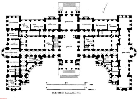 Blenheim Blenheim Palace Blenheim Palace Castle Floor Plan