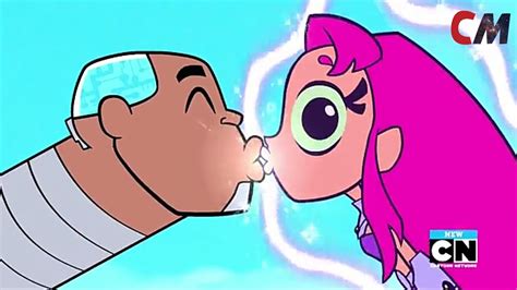 Teen Titans Go The Inner Beauty Of A Cactus Star Fire Kisses Cyborg Youtube