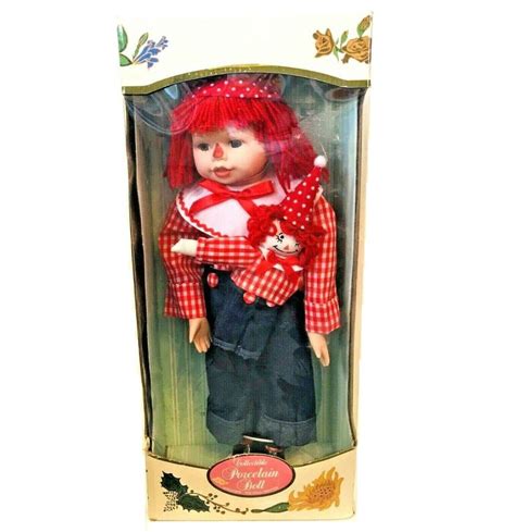 Raggedy Andy Doll Collectible Porcelain Kingstate The Doll Crafter