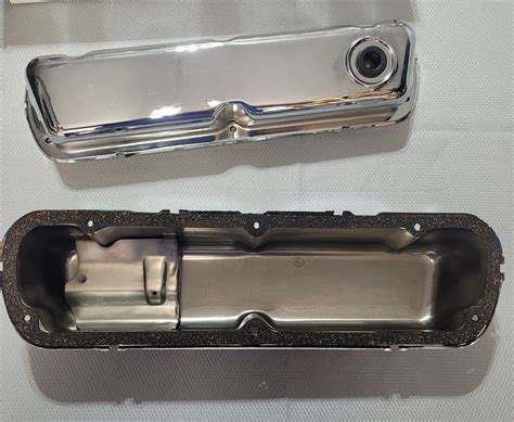 Proform 302 003 Racing Valve Covers Chrome Small Block Ford Engines Ebay