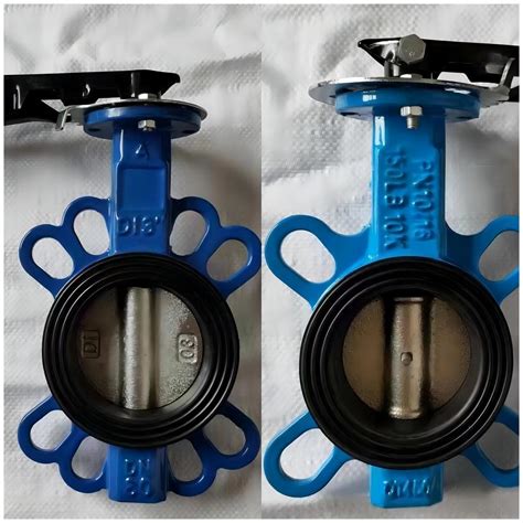 Handle Manual Wafer Center Butterfly Valve With Rubber Seat D X