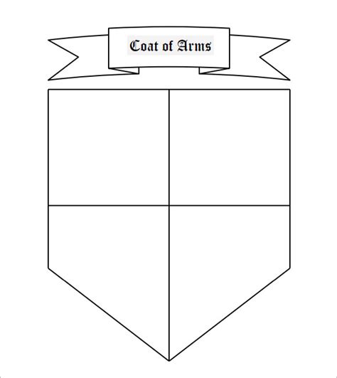 Coat Of Arms Printable Template Stephenson