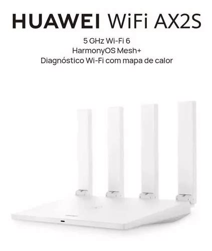 Roteador Huawei Ax2s Wi Fi 6 5ghz 4 Amplificadores Rede Mesh