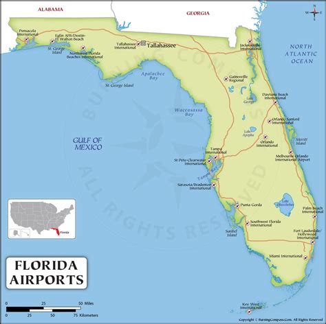 Map Of Florida Airport - Show Me The United States Of America Map