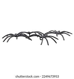 Group Black Plastic Spiders Isolated Stock Photo Shutterstock