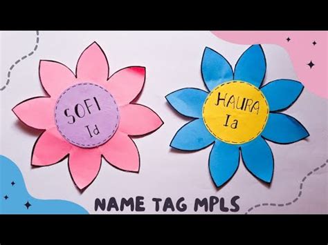 Cara Membuat Name Tag Mpls Papan Nama Mos Ospek Mudah Dari Kertas