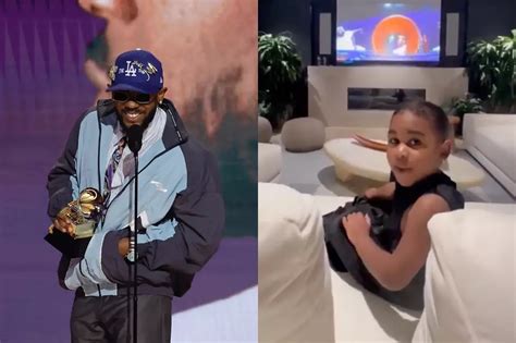 Kendrick Lamar's Daughter Reacts to His Grammy Award Speech