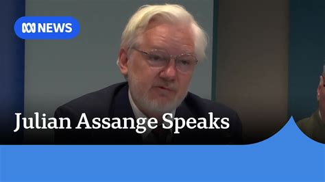 Julian Assange Makes First Public Appearance Since Leaving Prison Abc