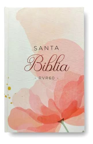 Biblia Rvr1960 Letra Grande Tapa Dura Rosa Floral Indices