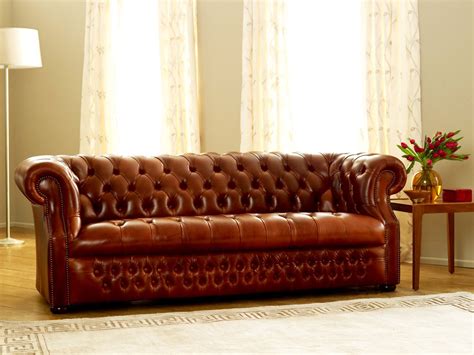 Richmount Leather Chesterfield Sofa