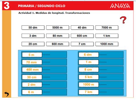 La Mina 3º De Primaria Medidas De Longitud Transformaciones