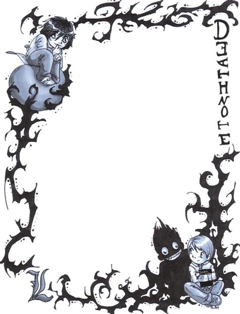 deathe note page border by wateball79 on DeviantArt