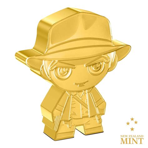 2023 Niue Indiana Jones 1oz Silver Gilded Chibi Coin