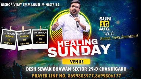 TODAY SUNDAY LIVE BISHOP VIJAY EMMANUEL 2nd SERVICE