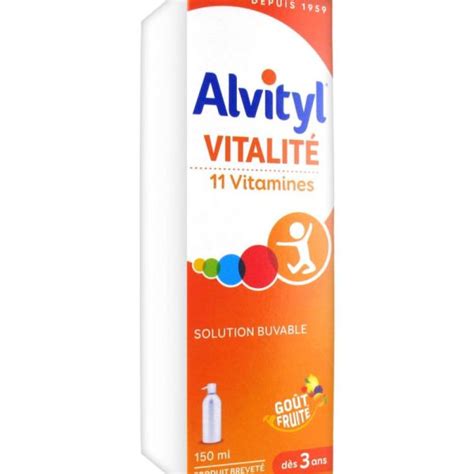 Alvityl Vitalité Solution Multivitaminée 150ml