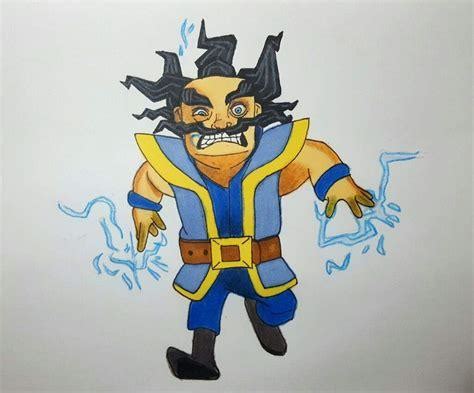 C Mo Dibujar Clash Royale Mago Electrico Paso A Paso Muy F Cil