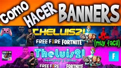 Como Hacer Un Banner Para Youtube En Pc Sin Programas 2024 Muy Facil