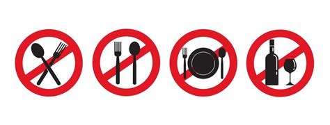 food ban sign. vector illustration 11514746 Vector Art at Vecteezy