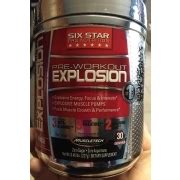 Six Star Pro Nutrition Pre Workout Explosion Muscletech Calories