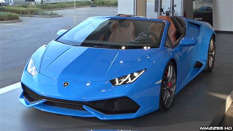 Video Lamborghini Huracan Spider Screams In Bright Blue Gtspirit