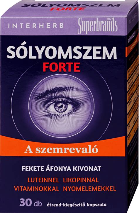 Interherb S Lyomszem Forte Kapszula Fekete Fonya Kivonattal Db