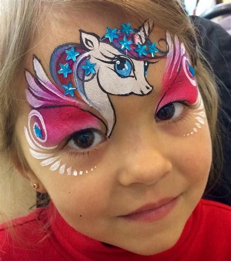 Résultat De Recherche Dimages Pour Unicorn Face Paint Girl Face