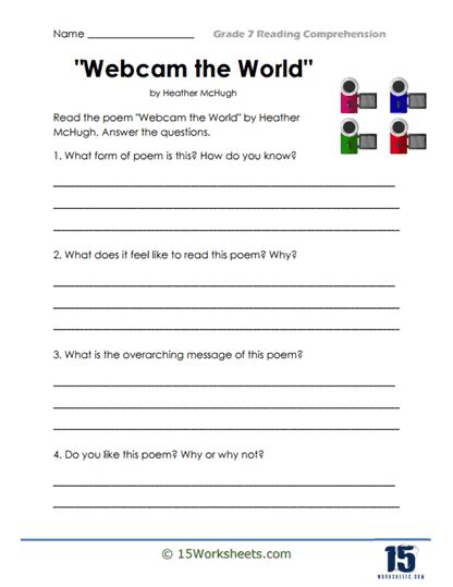 grade  reading comprehension worksheets worksheets library