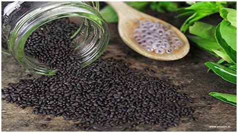 Benefits Of Basil Sabja Seeds For Hair Skin Weight Loss Side