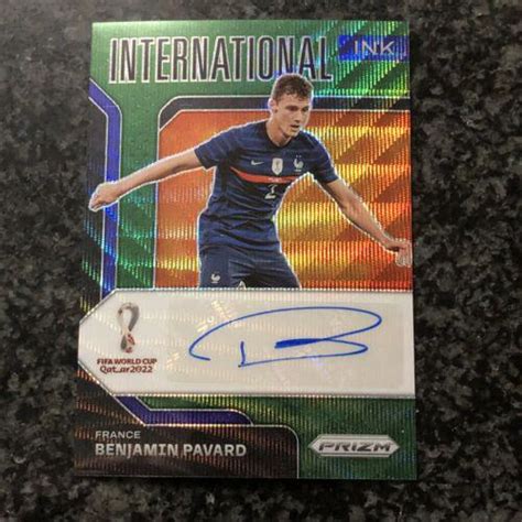 Benjamin Pavard Green Wave Prices 2022 Panini Prizm World Cup