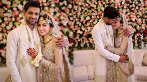 Former Pakistan Cricketer Shoaib Malik Ties Knot With Actress Sana Javed