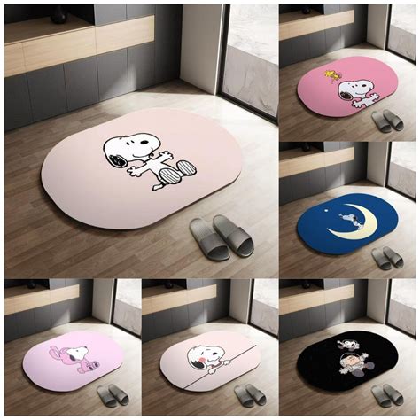 Snoopy Floor Mat Diatomace Mat Soft Floor Mat Diatomaceous Earth