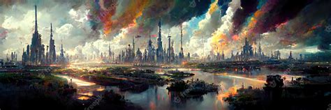 Sci Fi City Concept Art