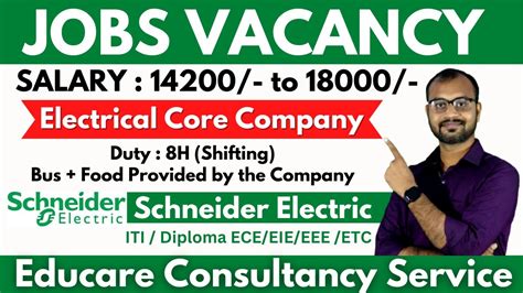 Electrical Core Company Job Vacancy Schneider Electric Hiring ITI