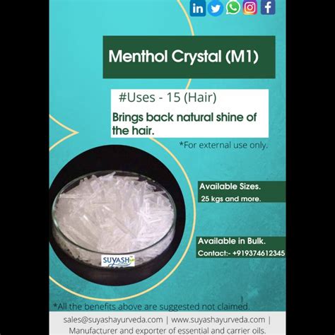 Menthol Crystal Suyash Ayurveda