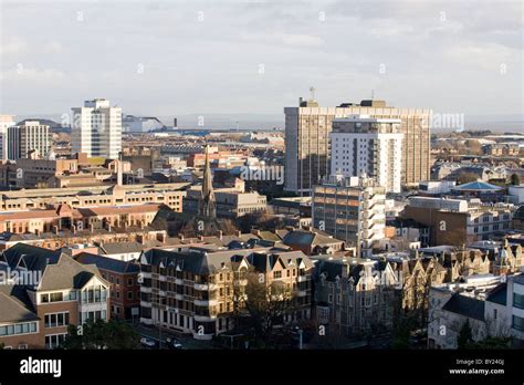 Cardiff city centre aerial hi-res stock photography and images - Alamy