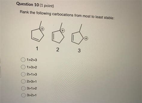 Solved Rank The Following Nucleophiles From Strongest To